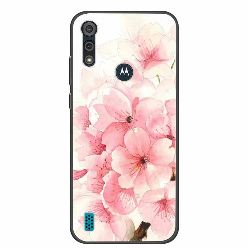 Phone Case for Motorola Moto E6i / E6s 2020 Shockproof Soft Silicone TPU Back Cover for Moto E6s 2020 E 6S 6i Cases Marble Print
