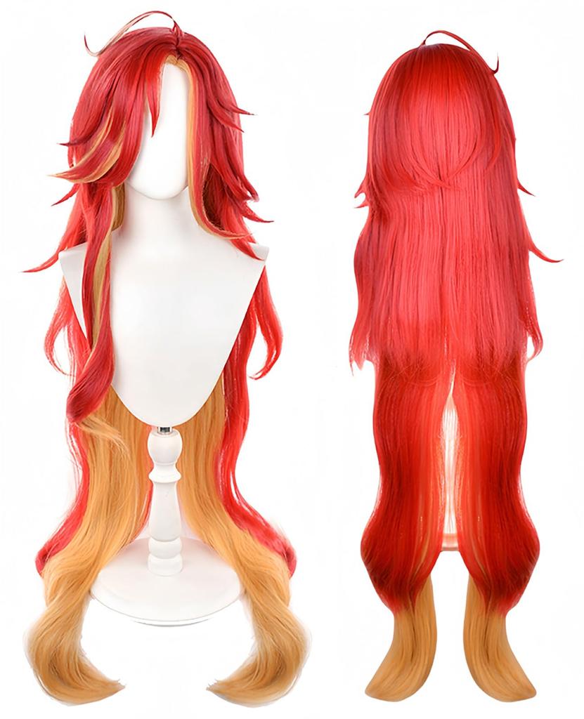 [NOKIJP] Genshin Impact Cosplay Marvica Cosplay Costume, Genshin Impact Flame God Hatchet (Marvica, XS)