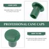 Happyyami 72Pcs Garden Safety Cane Caps Plastic Mushroom Rebar Safety Caps Tube Screw On Rebar Stakes for Garden Canes Green