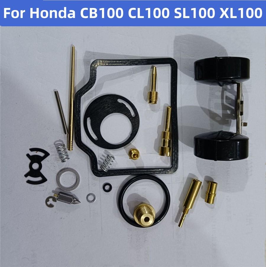 Motorcycle Carburetor Rebuild Kit Float Jets+Needle For Honda CB100 CL100 SL100