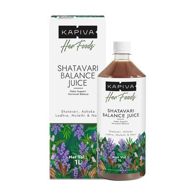 Her Foods Shatavari Balance Saft 1L Packung 1 Natürliches Ayurvedisches Wellness-Getränk für Frauen