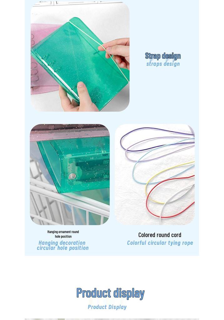 A6 Color Loose-Leaf Binder Notebook - Student Diary & Simple Planner