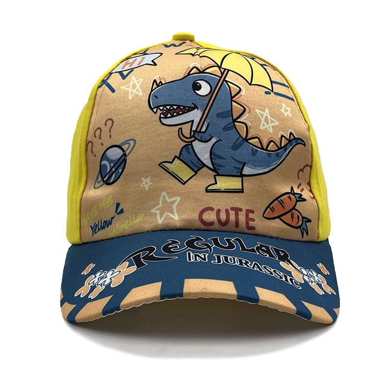 Dinosaur Cartoon Kids Baseball Cap With Sun Protection For Summer Play And Outdoor Activities