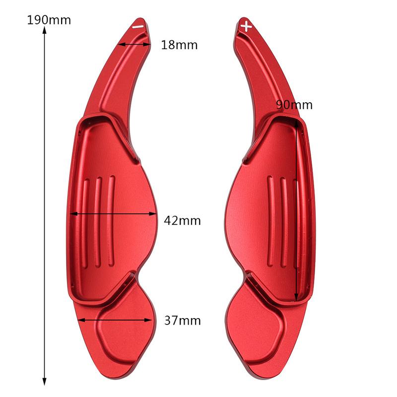 Aluminum Steering Wheel Paddle Shifter Extension Cover Trim Shift for Jaguar F-Pace E-Pace XE XF XJ for Land Rover Evoque