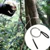 1pc Leather Cover Stainless Steel Wire Saw Wilderness Survival Outdoor Camping Hike Mini Hand Pulled Rope Saw Survival Equipment