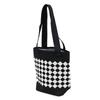 Rhombus Knitted Knitted Shoulder Bag Comfortable Handle Plaid Women's Handbag Portable Large Capacity Crochet Tote Bag Outing