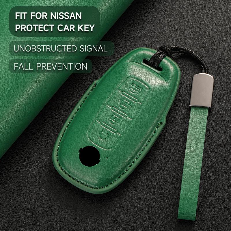 Custodia Cover Guscio Protettivo Portachiavi in Pelle per Chiave Auto per Nissan X-Trail T33 Qashqai J12 Altima Teana Maxima Quest Patrol Ariya