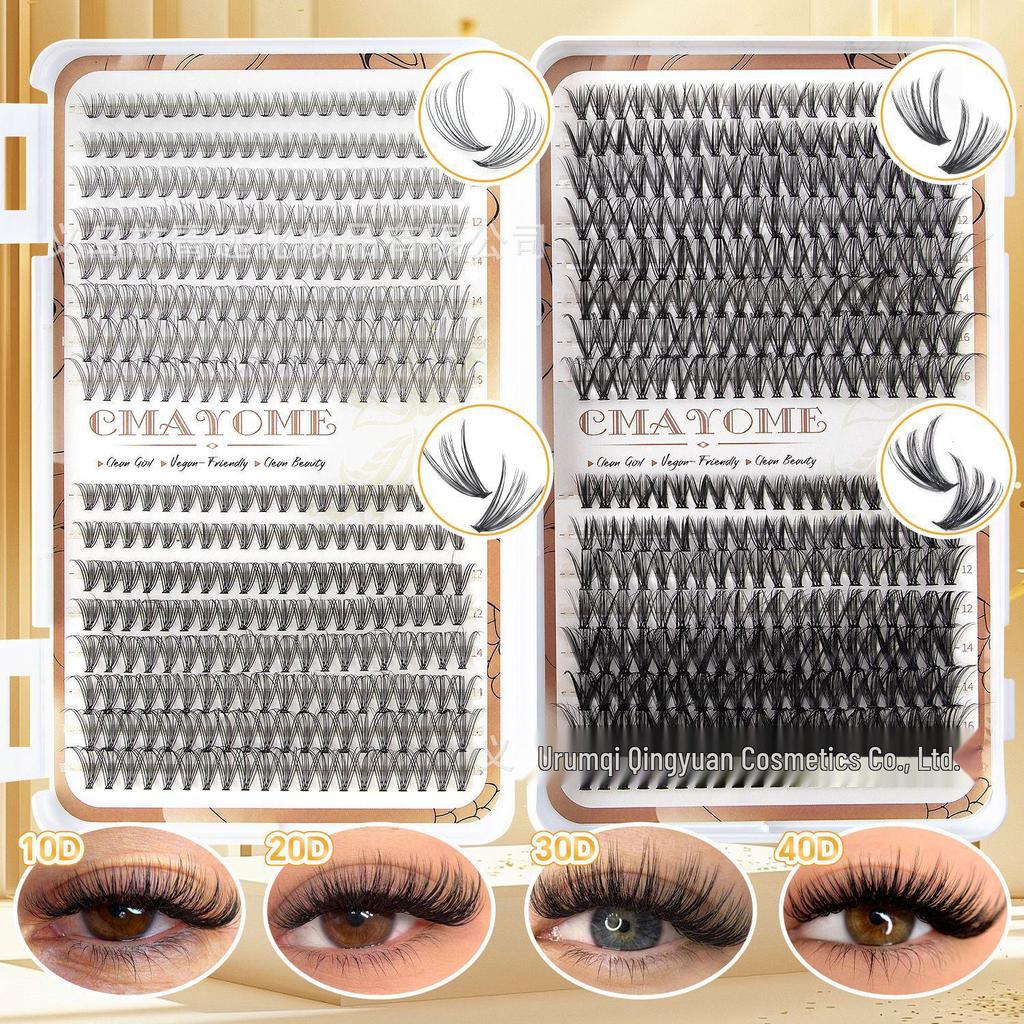 Set Extensii Gene False Natural D Curl 8-18mm - Gene Tip Cluster Segmentat DIY