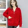 Palton Femei Nou Primăvară Toamnă Jachetă Lână Nurcă Femei Scurtă Joker Hanorac Îmbrăcăminte Exterioară Fermoar Cardigan Femei Catifea Nurcă