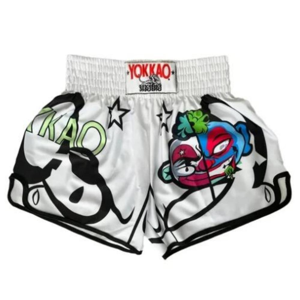Thai Boxing Sanda Training Fighting Shorts Muay Thai Free Fighting Cartoon Men's and Women's Fitness Sports Martial Arts Pants