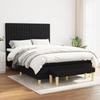 VidaXL Divan Bed with Mattress Black 140x200 Cm Fabric - Model 3137319