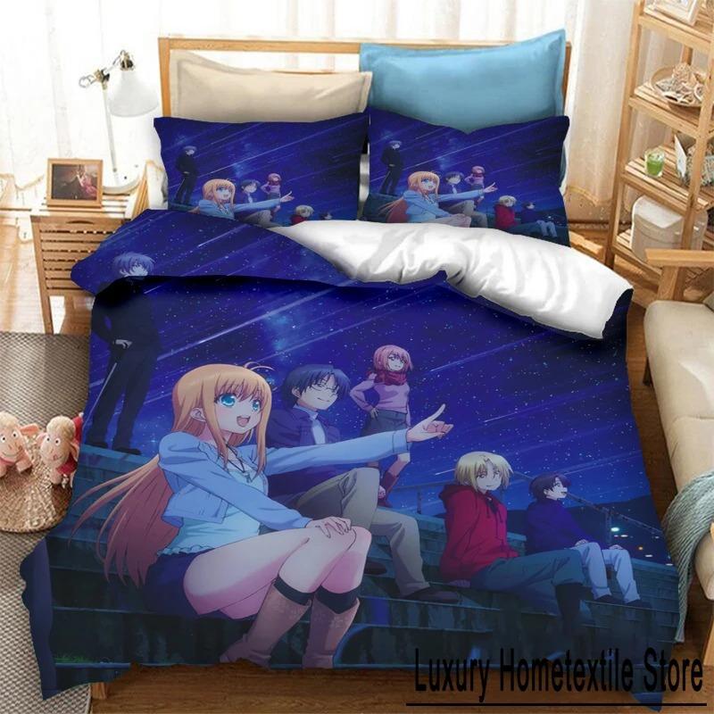 Comfortable Anime Print Duvet Cover Set With Duvet Cover And Pillowcases King Queen Twin Sizes For Boys Girls And Kids