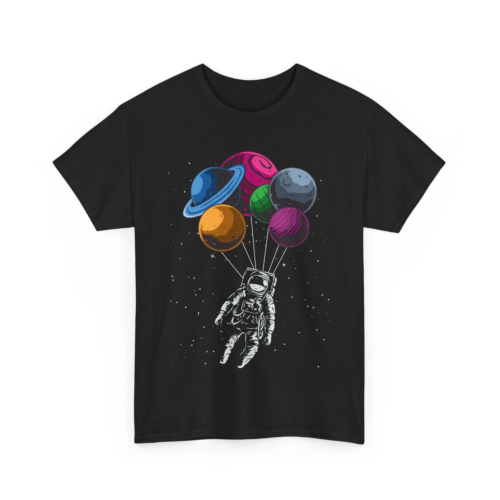Astronomy Shirt, Astronauts with Planets Spaceman Space Lovers Women Men Shirt 2XL