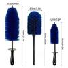 Car Wheel Multifunction Cleaning Brush Long Soft Handle Rim Hub Microfiber Brush Tire Detail Brush Auto Motorcycle Washing Tool