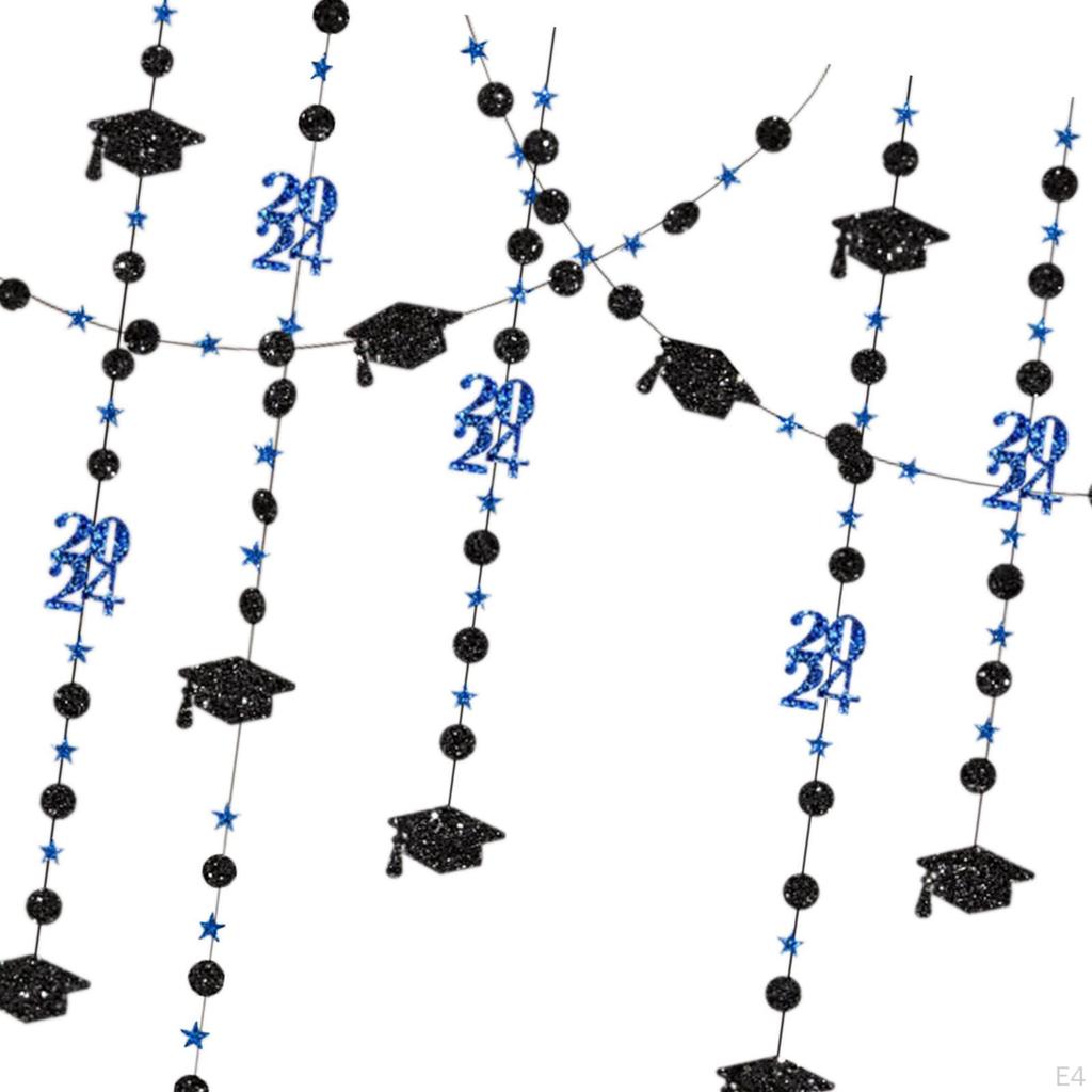 Elegant Graduation Cap Garland Set for Party Decor