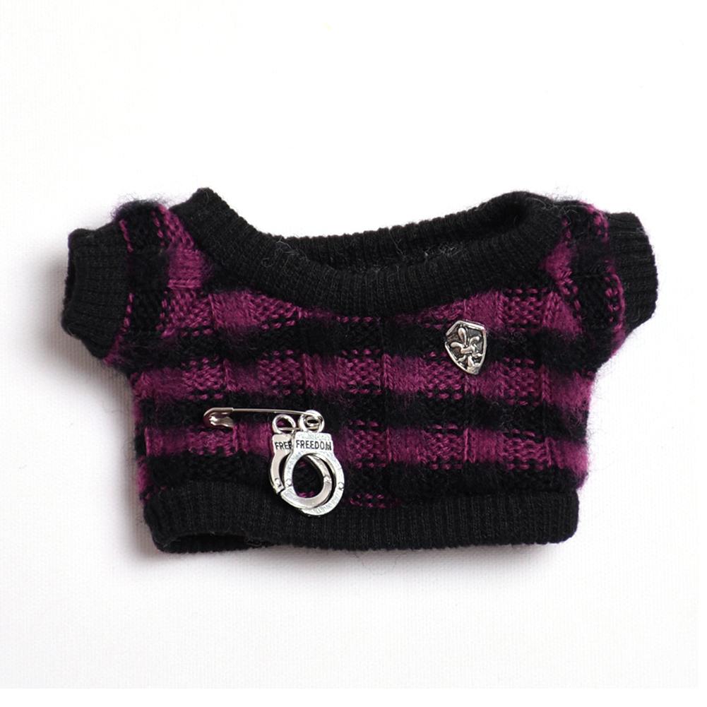 

Для куклы Лабубу 15-17 см Модная одежда Толстовки Одежда для кукол Сочетающиеся по цвету толстовки Аксессуары для кукол Милое украшение Маленькая одежда 03#