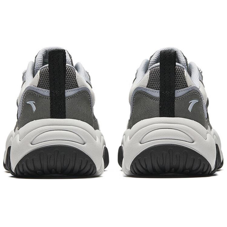 Anta Flowing Fire Versatile Trendy Non-Slip Wear-Resistant Breathable Low-Top Casual Shoes Men Casual Shoes Gray White 112518853-2