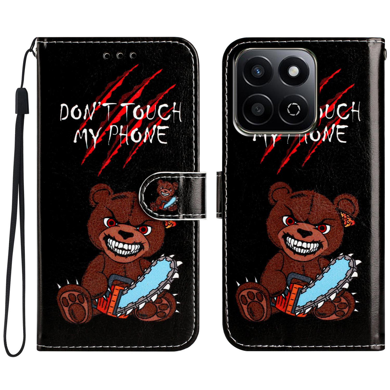 

Для Honor X7c 4G/200 Smart 5G Чохол-гаманець Дизайн з друкованим візерунком Шкіряний чохол для телефону Style H