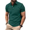 Men's Summer Sports Fitness Casual Vertical-striped Short-sleeved  Shirt