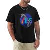 Yes Logo and Unicorn with Blue Moon TShirt Anime Shirt Blue Lock Men Graphic T Shirts