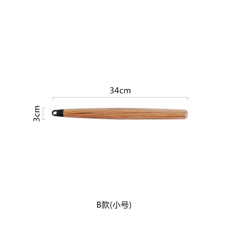 White Oak Rolling Pin Wooden Kitchen Environmentally Friendly Solid Flour Stick Dumpling Stick Baking Tool