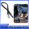 Dog Seatbelt Updated 3-in-1 Pet Car Seat Belts For Dogs Car Tether With Clip Hook Bungee Dogs Safety Belt With Swivel Carabiner