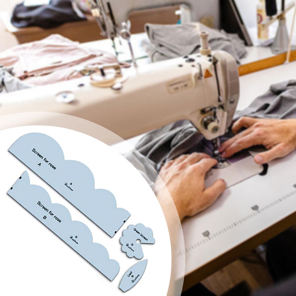 Flower Acrylic Quilting Embroidery Templates Multipurpose Lightweight DIY Craft Tool Household Sewing Supplies