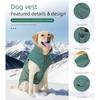 Jumpsuit Dog Pullover Warm Vest for Medium Dogs to Large Dogs for Winter Basic Jumpsuit Vest Thick Coat