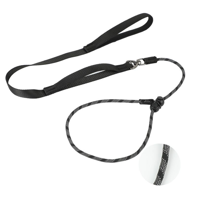 New multi-functional explosion-proof flushing P rope integrated P chain pet leash walking dog rope dog training dog rope dog chain