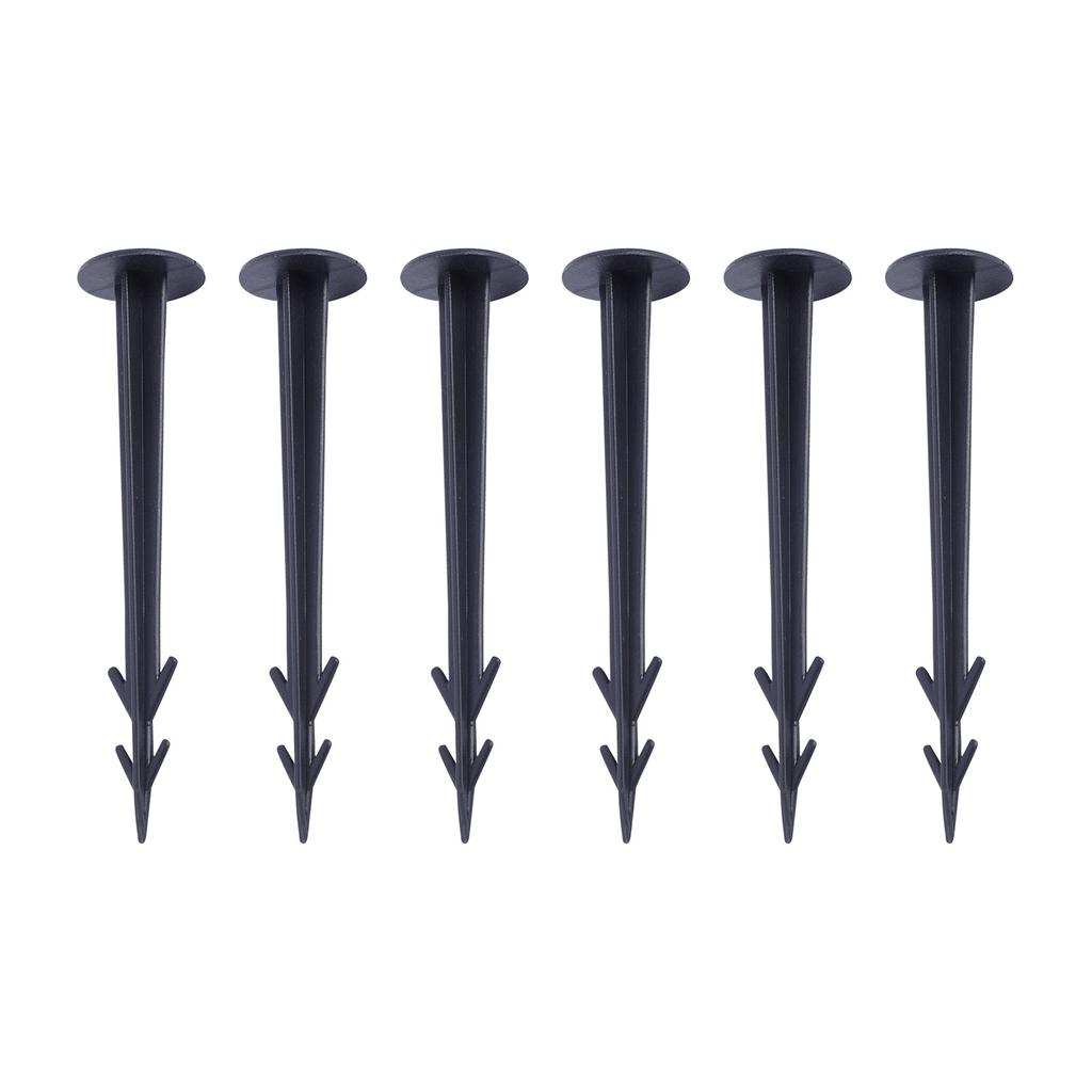 100pcs 12cm Garden Ground Stakes Plastic Landscape Fabric Pins Durable Lawn Weed Barrier Fixing Pegs for Outdoor Use