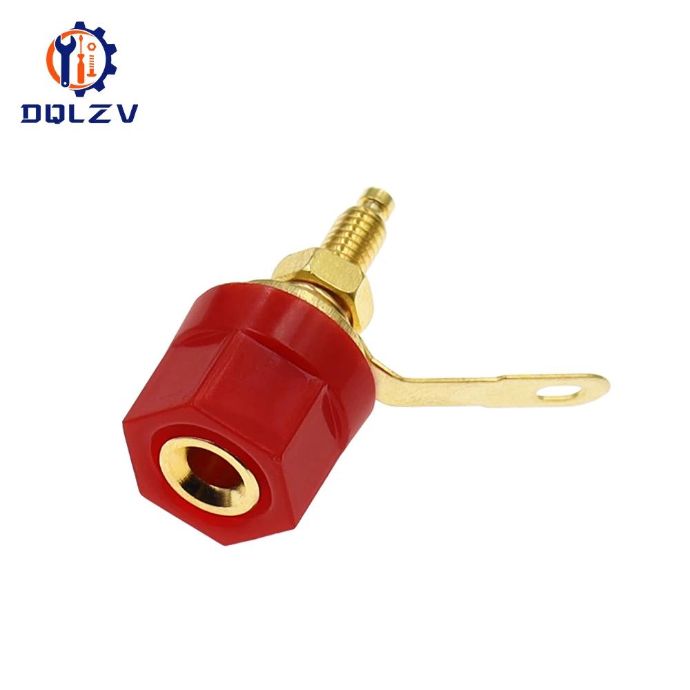 Musical Sound Gold Plated Copper Speaker Binding Post Banana Plug Socket for Speaker Wire Amplifier Terminal Binding Post 1PCS