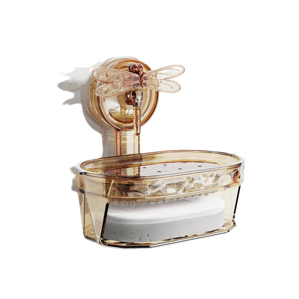 Dragonfly Suction Cup Wall-mounted Hole-free Multifunctional Soap Box