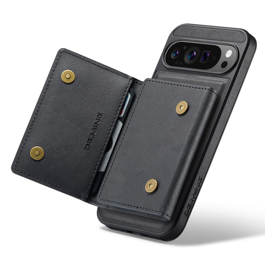 DG.MING M5 Series For Google Pixel 9 Pro XL Case Detachable Magnetic Leather Phone Cover with Card Slots