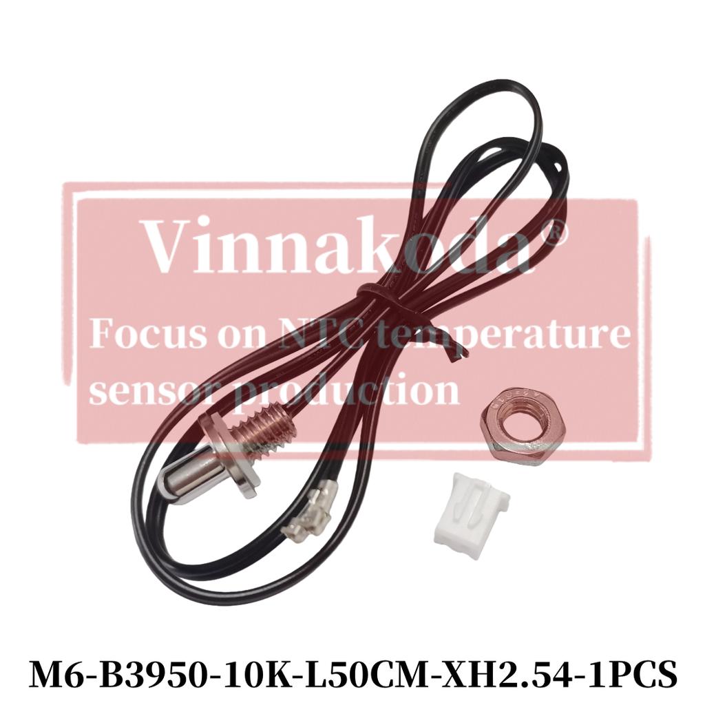 B3950 10K 50K 100K 1% NTC thermistor waterproof temperature sensor M6 threaded stainless steel L500MM