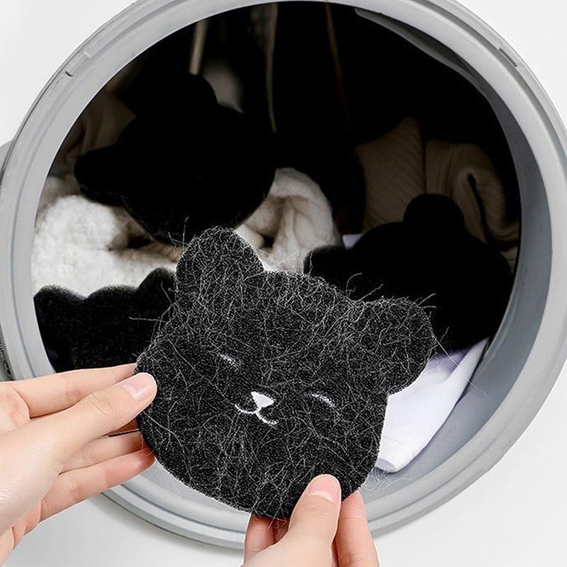 2 In 1 Pet Hair Remover Bear Shape Laundry Ball Washing Machine Lint Catcher Reusable Clothes Sofa Cat Dog Hair Cleaning Sponge