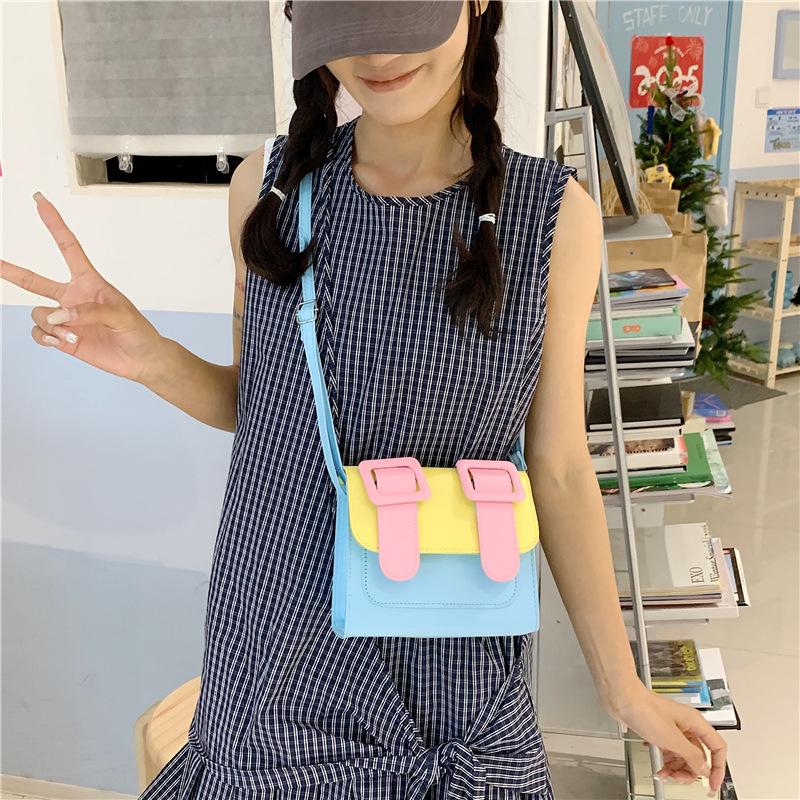 

Niche design retro personalized bag women s new fashion high-end commuter shoulder messenger bag синий