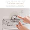 Transparent Sink Drain Rack Removable Wall-Mounted Storage Holder Modern Shower Organizer  For Home