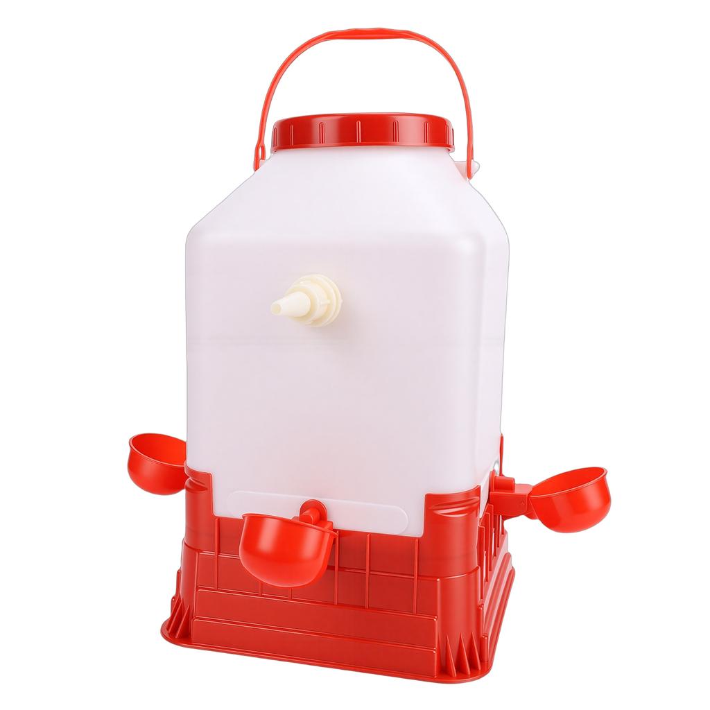 Automatic Poultry Waterer 10L Large Capacity Multifunctional 4 Bowls Chicken Water Feeder for Farm