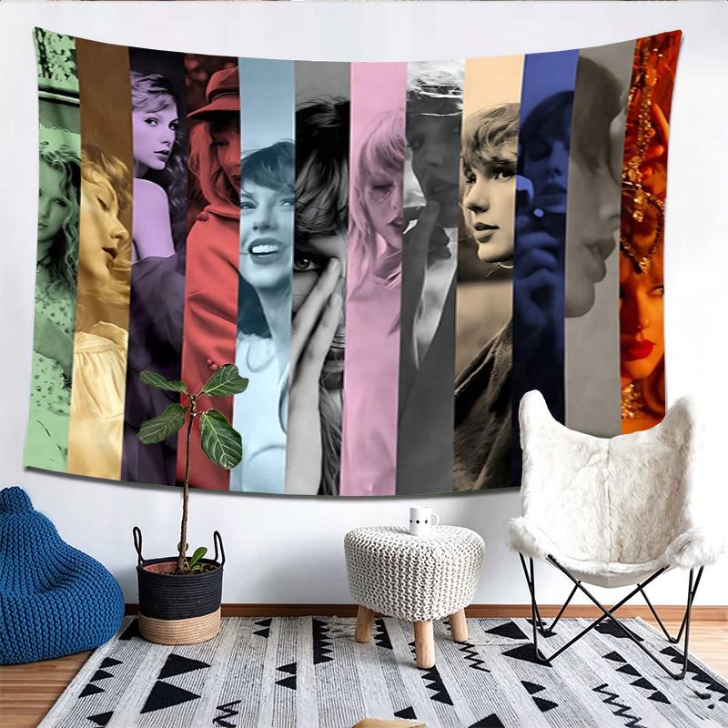 Colorful Women Pattern Tapestry Wall Hanging Boho Aesthetic Wall Blanket For Bedroom Living Room Dorm Home Wall Decor 1013200
