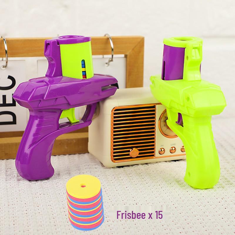 Interactive Cross-Border Carrot Gun & Flying Saucer Toy - Parent-Child Indoor/Outdoor Battle Games
