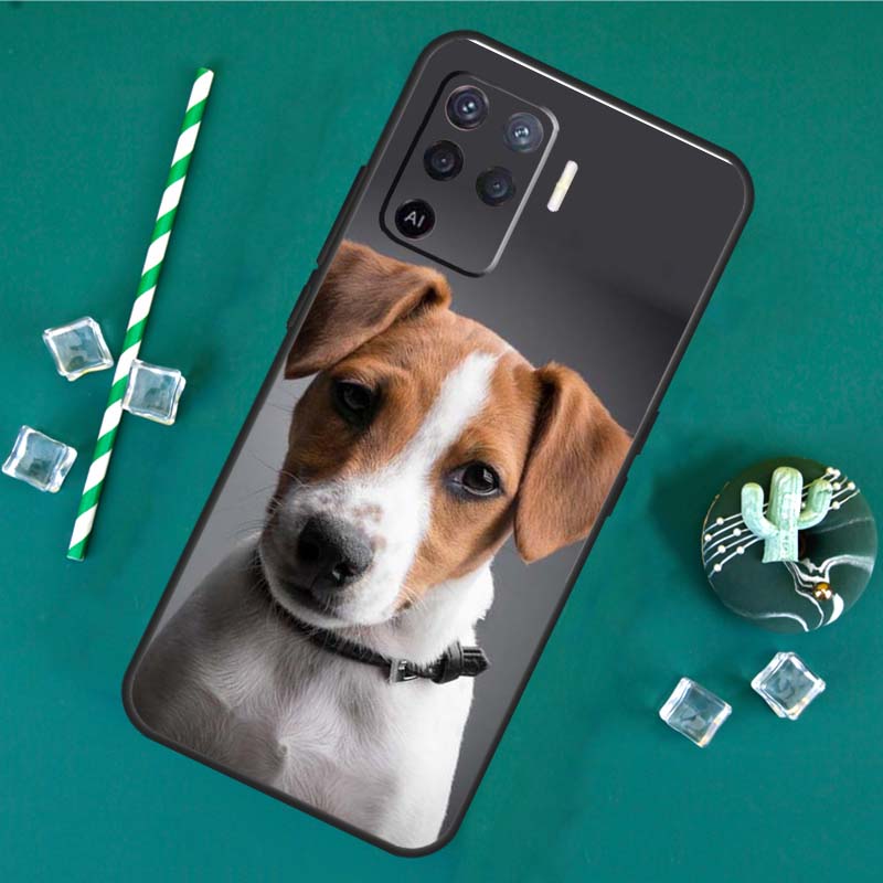 Jack Russell Terrier Dog Case For Oppo A60 A40 A80 A16 A76 A96 A18 A38 A58 A78 A98 A91 A15 A17 A74 A94 A54 A57S Cover