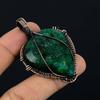 Emerald Pendant, 999 Copper Wire Wrapped Pendant Gemstone Jewelry, Handmade Pendant Amazing Jewelry, Gift For Her
