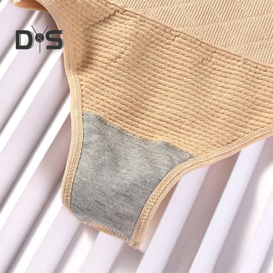 2 Pcs Women Thong High Waist Tummy Control Butt-uncovered One-piece Moulding Good Breathability Elastic Quick-drying Posture Correction Briefs Female