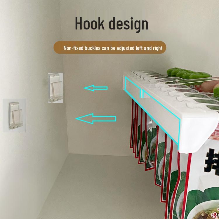 Wall-Mounted Punch-Free Spice Packet Organizer