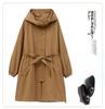 Plus Size Mid-Length Trench Coat for Women - 2024 Autumn Fashion, Loose-Fit & Slimming Design