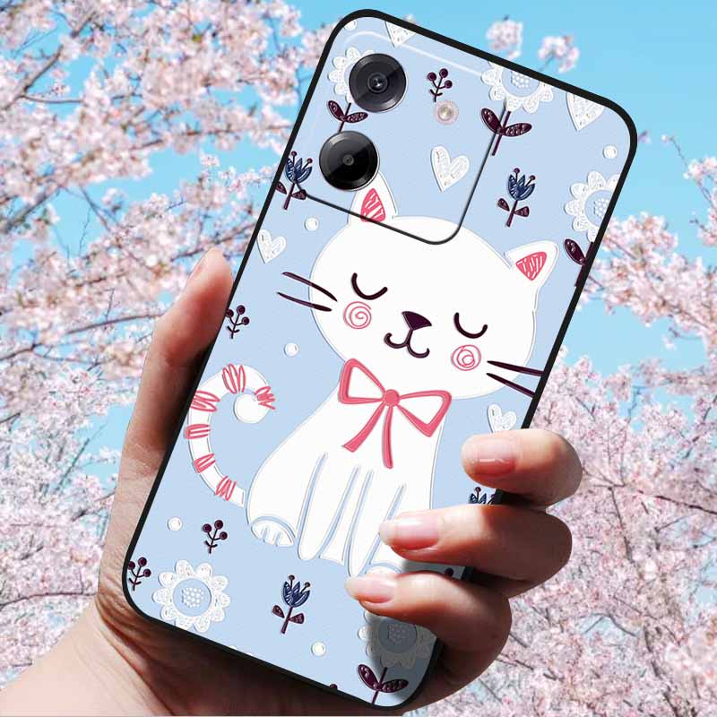 For Xiaomi Poco M7 Pro 5G Case 3D Relief Flower Emboss Soft Silicone various Flower For Poco M7 Pro 5G 3D CuteCartoon Cover Case