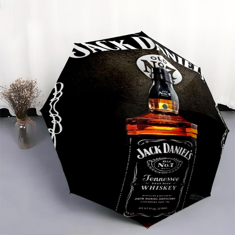 Jack Daniel's Legacy Automatic Umbrella - Suitable Travel Outdoor Portable Umbrella Birthday Gift Daily Essentials