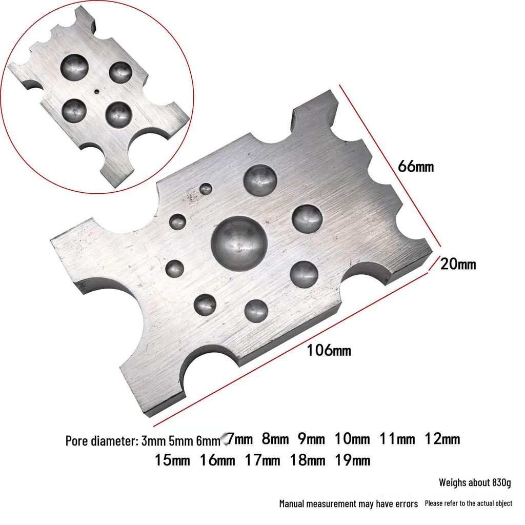 Stahl-Quadrat-Stanzwerkzeug zum Herstellen von Gold- und Silberringen sowie Glocken - DIY Sechsseitiger Eisenbohrsocket-Formblock