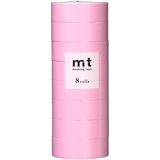 Kamoi Kakoshi mt Masking Tape 8P, Width 15mm x 7m, 185 Rose Pink MT08P185R B09B9X93PD