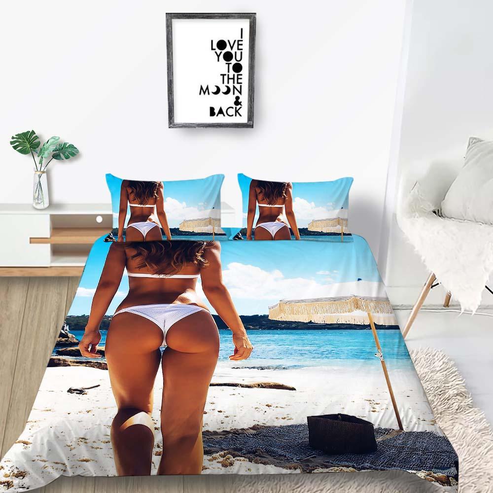 2023 Bytový textil v novém stylu Luxusní souprava na přikrývku s povlakem na polštář 3D kočka s potiskem královny King Size Sada povlaků na přikrývku Dekorace do ložnice